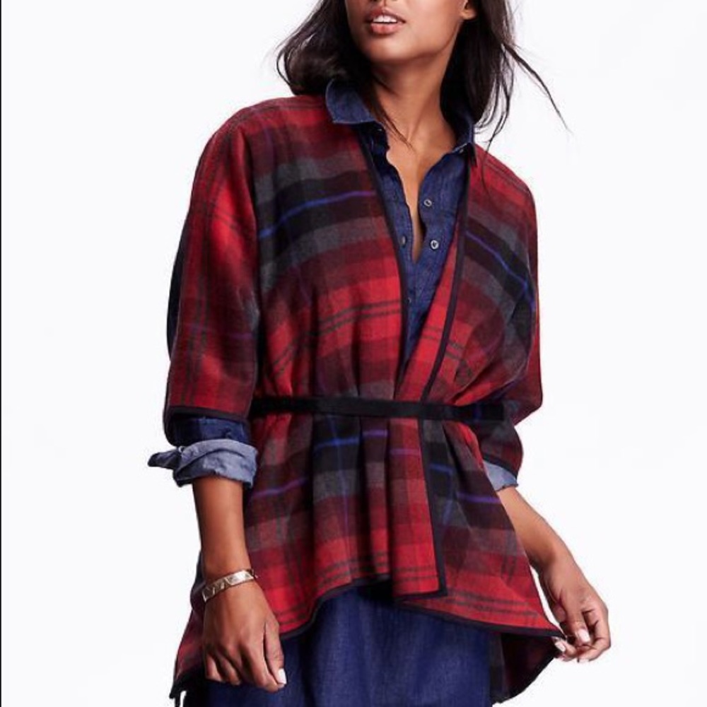 Old Navy Flannel Poncho